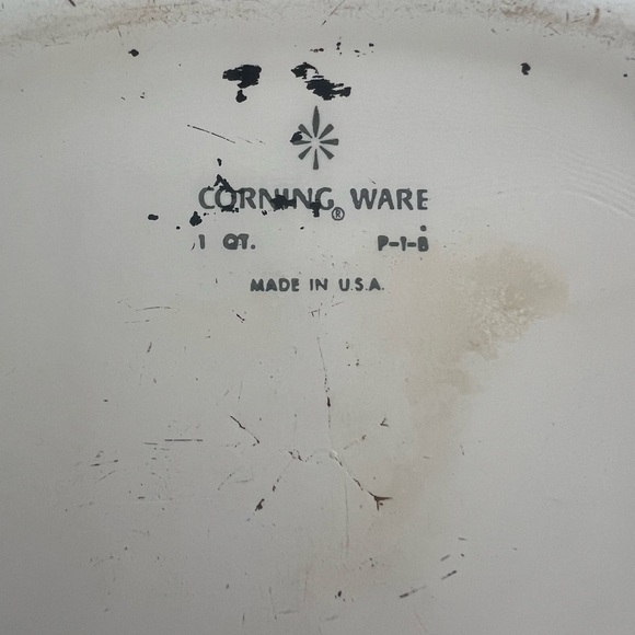 Vintage Corningware blue cornflower casserole dish with lid 1 Quart Baking Dish - Picture 3 of 4